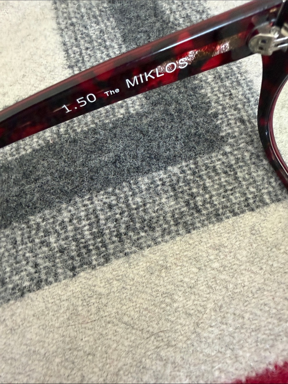 Women's Caddis The Miklos Red Cat-Eye Fashion Glasses strength 150. - Picture 3 of 5
